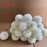 Fleur artificielle en plastique blanc DC334, faux oignon à tige unique, pour arrangement floral de mariage, décoration de table à la maison.