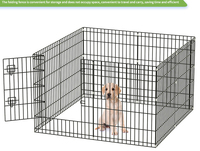 Cage en métal pliable simple pour animaux de compagnie, clôture pour lapins, poulets, canards, petits chiens de taille moyenne