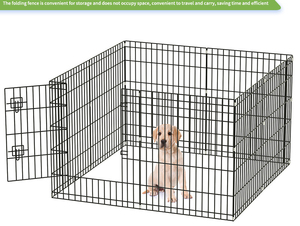 <span class=keywords><strong>Cage</strong></span> en métal pliable simple pour animaux de compagnie, clôture pour lapins, poulets, canards, petits chiens de taille moyenne - Product Image 4