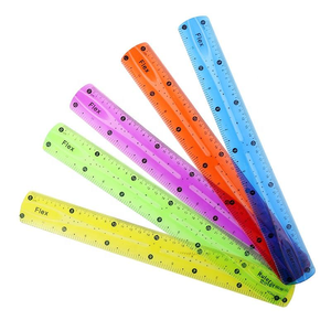 Reglas de Medición Flexibles y Plegables de PVC Transparente de 30 cm, Gran Venta - Product Image 1