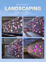 160W extérieur tombant des fleurs flottant atmosphère dynamique lumière de Projection créative décoration murale étanche