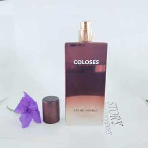 Botella de Perfume de Vidrio Cuadrada de Lujo de Alta Calidad de 50 ml con Degradado y Tapa - Product Image 3