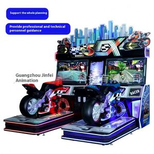 Grande machine de jeu d'arcade de course de moto, équipement de divertissement à monnayeur avec simulation d'anime pour adultes et enfants - Product Image 4