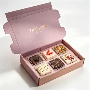 Boîte d'emballage pour gâteaux, impression recto-verso, qualité alimentaire, biodégradable, écologique, boîte à biscuits pour cadeau, boîte à biscuits <span class=keywords><strong>sucrés</strong></span>, boîte de boulangerie - Product Image 3