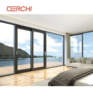 Hurricane impact windproof double glazed aluminum sliding doors prices