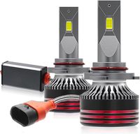Phares LED Auto M8 Pro H7 120W 6000K 9005 9006 avec lentilles en aluminium 12000LM 6000K