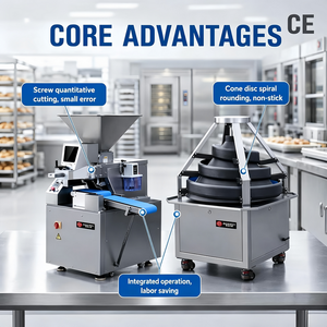 Machine Commerciale Automatique de Façonnage et de Division de Boules de Pâte pour Boulangerie, Pizzas et Pains (Pita) - Vente en Gros - Product Image 2