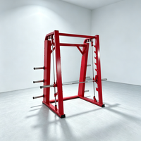 Machine Smith Commerciale Robuste Multifonctionnelle avec Rack à Squat et Chargeur de Plaques pour Entraînement en Club de Fitness ou à Domicile