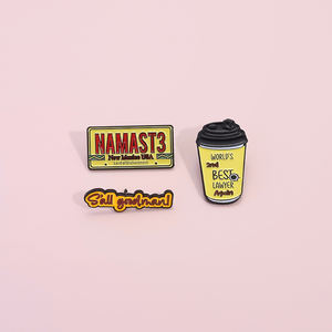 Plaque d'immatriculation jaune créative Nouveau-Mexique USA Épingles en émail 2ème <span class=keywords><strong>meilleur</strong></span> avocat <span class=keywords><strong>du</strong></span> <span class=keywords><strong>monde</strong></span> Tasses à café Broche Lapel Badge Bijoux Cadeaux - Product Image 3