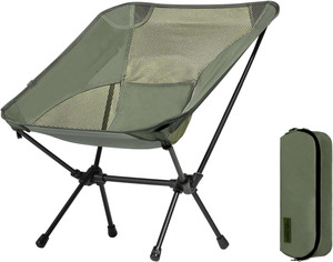 Silla Plegable Portátil Ligera y Compacta DORMUND FC-527S, de Acero y Malla, para Camping, Playa y Exteriores, Diseño Moderno - Product Image 1