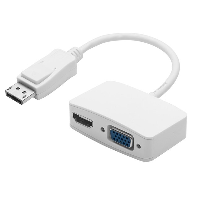 Mini DisplayPort,DP  Multi Ports Adapter Support HDMI VDI VGA