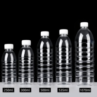 Bouteille de boisson transparente sans BPA de 250 à 1600 ml, bouteille en plastique PET vide personnalisée pour l'eau minérale