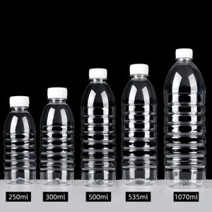 Bottiglia per Bevande Trasparente Senza BPA da 250~1600ml, Bottiglia in Plastica PET Vuota Personalizzabile per <span class=keywords><strong>Acqua</strong></span> Minerale - Product Image 2