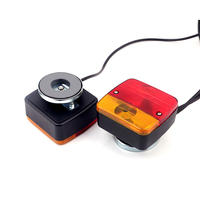 Kit de feux arrière magnétiques Emark pour remorque, 12V universel, 4 fonctions, prise 7 broches, étanche, 4000 Lm, feux arrière de camion