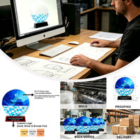 Nouveau design DEMO – Trophées en cristal vierges avec impression UV, design boule de cristal durable – Personnalisables pour événements et souvenirs