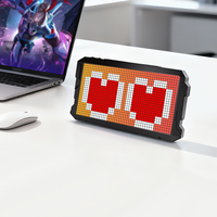 Écran LED Pixel Art Programmable Style Mecha 2448 Pixels RGB, Contrôle par Application, Personnalisable pour Bureau, Gaming, Décoration Intérieure, Certifié FCC/CE