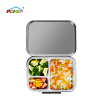 Aohea Boîte à lunch réutilisable en acier inoxydable 304 remplaçant les boîtes à lunch jetables Respectueux de l'environnement et sûr Facile à transporter