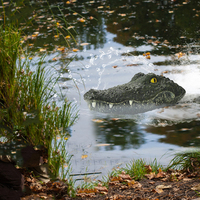 Tête de Crocodile Simulation Mouvement RC Enfants Bateau Électrique Halloween Décorations Parodie Jouet Tête d'Alligator Bateau Télécommandé