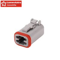 Connecteurs automobiles Deutsch Series DT06-4S-E008 mâle/femelle, contacts en cuivre, boîtiers de fiches 4 positions, 12-20AWG, IP67, pour câbles