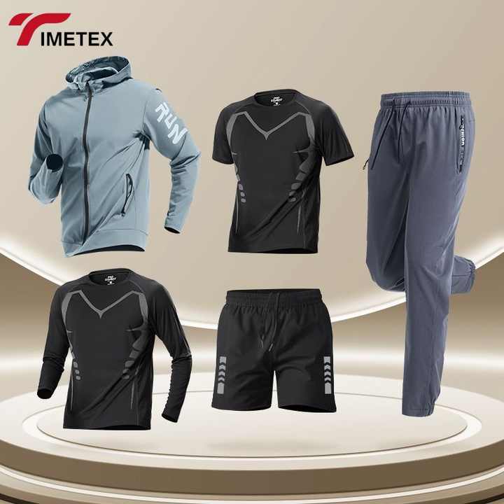 TIMETEX Sports Jacket Breathable Windproof Rainproof Cycling Coat for Running Basketball Training Morning Jogging Exercises