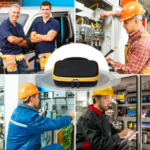 Mallette à outils pour multimètres numériques pour testeurs électriques de poche, large poignée en caoutchouc, étui de chute solide en EVA - Product Image 6