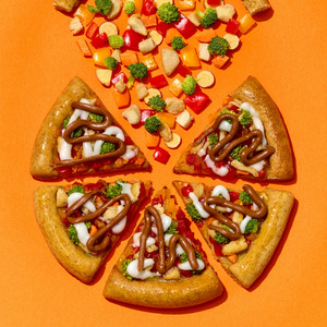 Không Thịt Rau Pizza snack cho chó ở dạng Thái Lát với gạo và toàn bộ thực phẩm Vỏ lúa mì cho dạ dày nhạy cảm - Product Image 2