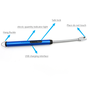 Atacado 72g <span class=keywords><strong>Portable</strong></span> Metal Electric <span class=keywords><strong>Torch</strong></span> Isqueiro Novidade Design Windproof Arc Isqueiro para Fumar e Camping - Product Image 2
