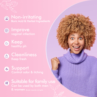 Marca personalizada ácido bórico productos de cuidado femenino Gel de limpieza vaginal lavado Yoni Pops Kit juegos de ácido bórico