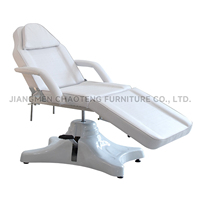 Table de massage pliable hydraulique pour salon de beauté, spa, traitement des cils, école, usage domestique, matelas en éponge haute densité, réglable