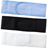 Bandeau de spa personnalisé en microfibre élastique avec logo brodé, bandeaux pour ensembles de tenues, bandeaux pour outils de maquillage, bandeaux en coton gaufré