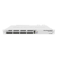 Commutateur L3 géré Mikrotik CRS317-1G-16S+RM, 16 ports 10G SFP+, commutateur routeur cloud avec alimentation redondante