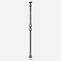 Balustre décoratif en aluminium pour rampe d'escalier, insert de colonne métallique pour main courante d'escalier d'hôtel ou de balcon