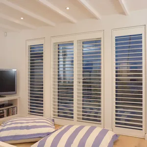 Top Supply Customizable Window Blinds Plantation Shutters On Windows