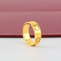 Bague unisexe classique en acier inoxydable avec zircon, disponible en argent, or rose, bracelet à breloques en acier inoxydable, vente en gros