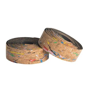 Empuñadura de manillar de corcho con textura y patrón de grafiti colorido para bicicletas de carretera, antideslizante y absorbente del sudor - Product Image 1