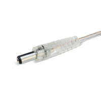 Câble d'extension DC personnalisé en cuivre et PVC pour enseigne néon LED, cordon d'alimentation transparent mâle-femelle 5521 pour affichage de boîte lumineuse publicitaire