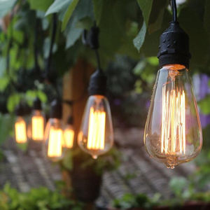 Guirnalda <span class=keywords><strong>de</strong></span> Luces Decorativas para Exteriores IP65, Color Blanco Cálido, Bombillas Resistentes a Impactos, para Jardín, Cafetería, Bodas - Product Image 5