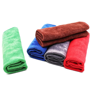 Serviette de séchage automobile en microfibre double face 400 g/m² à marque privée, sans rayures, forte absorption d'eau pour l'entretien automobile