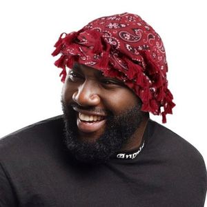 Nouveauté : Bonnets multicolores à motif cachemire très élastiques pour hommes, tendance et décontractés, avec pompons - Product Image 1