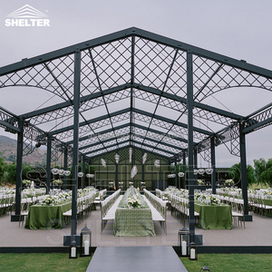 Marco transparente Lugar de la boda Marquee Party Tente Pared de vidrio Atrio Evento Carpa comercial para restaurante Ceremonia de matrimonio - Product Image 4