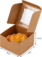 Boîte d'emballage personnalisée en papier pour biscuits et chocolats avec fenêtre, petites boîtes de pâtisserie pour mini-gâteaux, beignets, chocolats, fraises