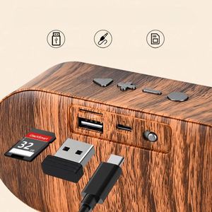 Retro <b>Mini</b> Bluetooth <b>Speaker</b> with Card Slot - Portable, Custom Logo, Ideal for Promotional Gifts and More - Product Image 2