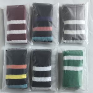 여성용 여분의 긴 스트라이프 니트 허벅지 높은 양말 플러스 사이즈 편안한 통기성 압축 무릎 스타킹 봄 - Product Image 2