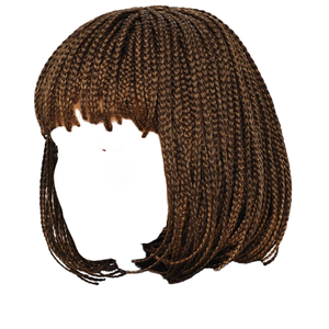 Europe, Amérique, Afrique Perruque de <span class=keywords><strong>cheveux</strong></span> synthétiques résistants à la chaleur, 12 pouces, réglable, style bob <span class=keywords><strong>court</strong></span>, tresses africaines, longues tresses, franges et dreadlocks - Product Image 4