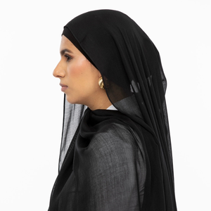Ensemble Hijab deux pièces en modal de qualité supérieure pour femmes châle sous-capuchon confortable avec la même couleur caractéristique respirante pour le département musulman - Product Image 2