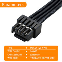 Arnés de Cables de Conector Electrónico Automotriz Personalizado, Completamente de Cobre, para Automóviles