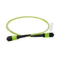 Kabel Jumper Serat Optik Multimode MPO OM5, Bandwidth Tinggi untuk Jaringan Pusat Data 40G 100G 200G
