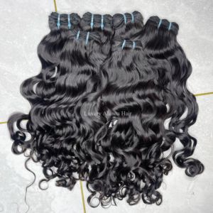 Gran oferta, cabello camboyano natural crudo de grado 12A, cutícula sin procesar, alineado, <span class=keywords><strong>onda</strong></span> suelta, paquetes de tejido de cabello virgen de 10 "-30" - Product Image 6