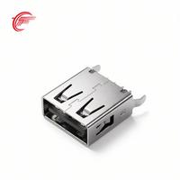Connecteur USB-A Femelle à Montage DIP Traversant 4 Broches 30V DC 1A Boîtier Noir ST-001-10B-BK Vente Directe Usine