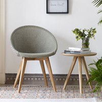 Chaises en teck pour salle à manger au bord de la piscine, tables et chaises en teck imperméables, ensemble de meubles d'extérieur pour patio, jardin, chaise en rotin PE en teck
